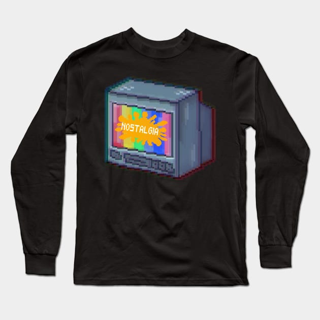 Nostalgia tv Long Sleeve T-Shirt by remerasnerds